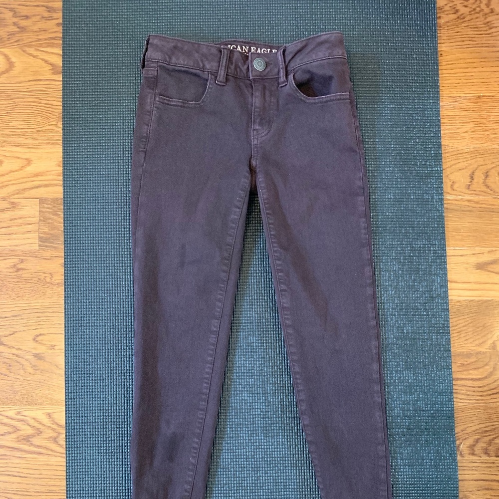 Purple jeans
